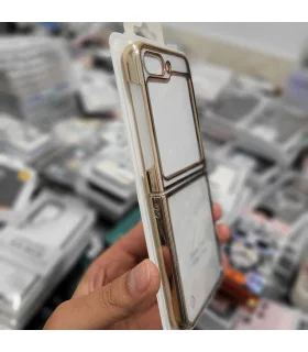 قاب کریستالی دور طلایی سامسونگ Z FLIP 5