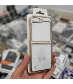 قاب کریستالی دور طلایی سامسونگ Z FLIP 5