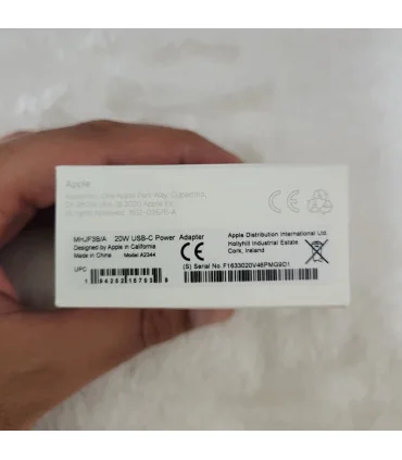 شارژر اپل 20 وات اصلی mhjf3b/A