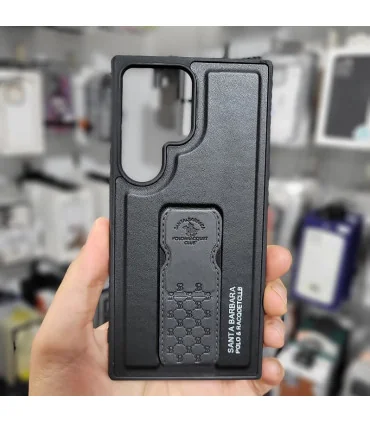 قاب چرمی s24 ultra پولو استند دار