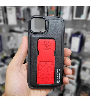 قاب چرمی ایفون 13 پولو استند دار