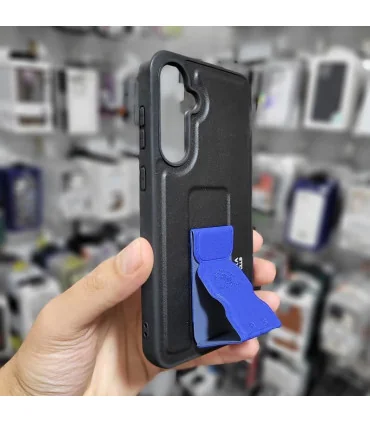 قاب چرمی s23 fe پولو استند دار