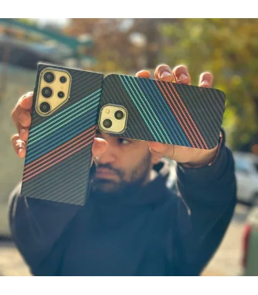 قاب کربنی ایفون 16 پرومکس یونیک لنز فلزی