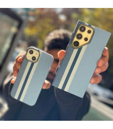 قاب کربنی ایفون 15 پرومکس یونیک لنز فلزی