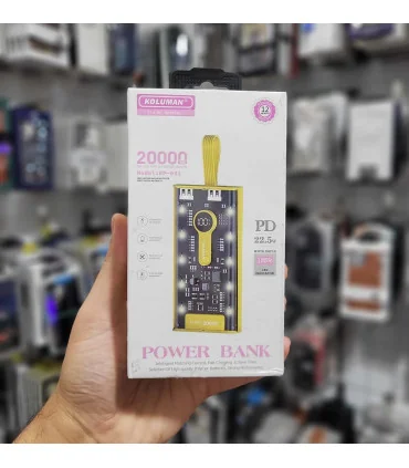 پاور بانک 20 هزار کولمن 22/5 وات PD 031