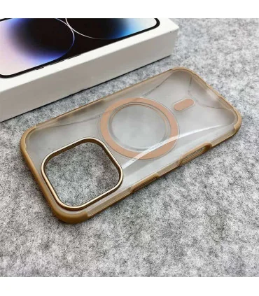 قاب کریستالی ایفون 15 پرومکس لنز فلزی uniqe