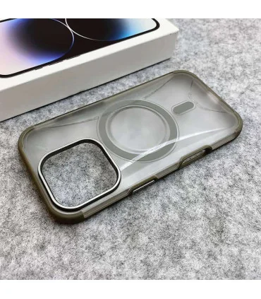 قاب کریستالی ایفون 15 پرومکس لنز فلزی uniqe