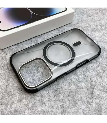 قاب کریستالی ایفون 15 پرومکس لنز فلزی uniqe