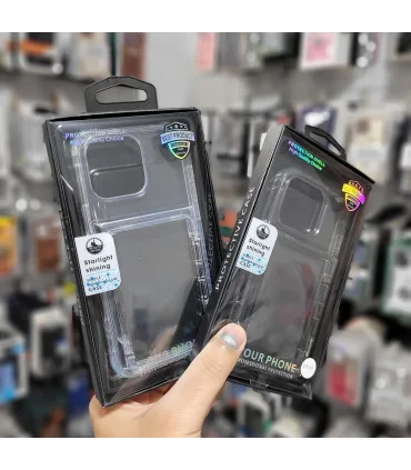 قاب کریستالی ایفون 16 پرو جا کارتی استار لایت