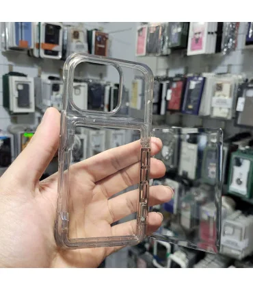قاب کریستالی ایفون 16 پرو جا کارتی استار لایت