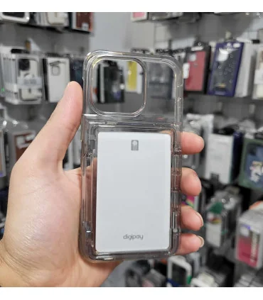 قاب کریستالی ایفون 16 پرو جا کارتی استار لایت