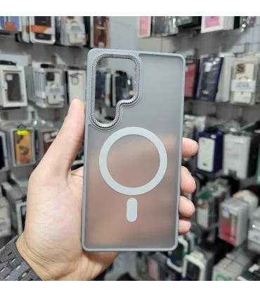 قاب مات اورجینال s25 ultra مگ سیف لنز فلزی q series