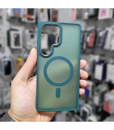 قاب مات اورجینال s25 ultra مگ سیف لنز فلزی q series