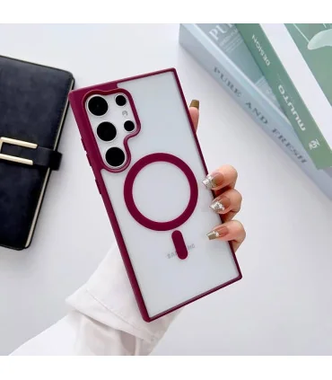 قاب شفاف s24 ultra مگ سیف clear case