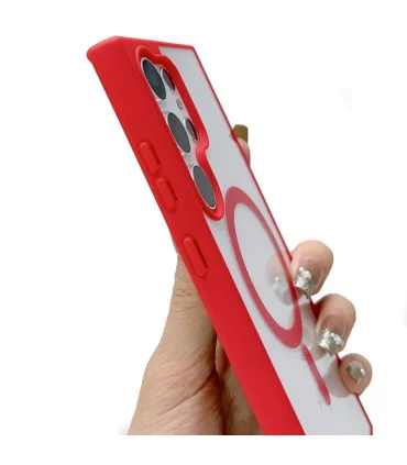 قاب شفاف s24 ultra مگ سیف clear case