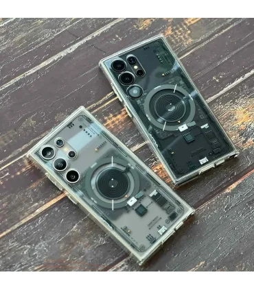 قاب اسپیگن s24 ultra مدل ultra hibrid مگ سیف