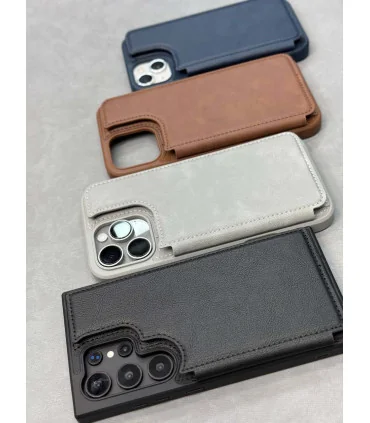 کاور چرمی s24 ultra جا کارتی galaxy wallet