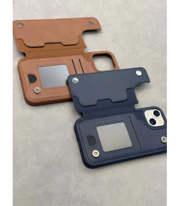 کاور چرمی s24 ultra جا کارتی galaxy wallet